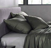 Kussensloop Satinado Army Green - 100% Katoen-Satijn